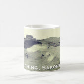 Surf zwemmen, Sakonnet - Little Compton, RI Koffiemok (Center)