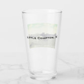 Surf zwemmen, Warren's Point Beach, Little Compton Glas (Achterkant)