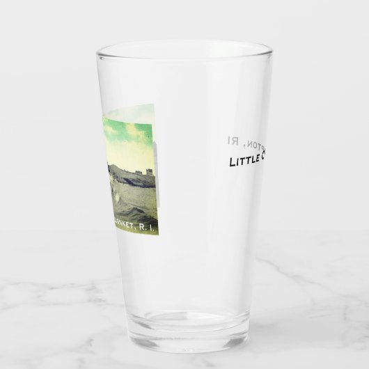 Surf zwemmen, Warren's Point Beach, Little Compton Glas (Links)