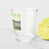 Surf zwemmen, Warren's Point Beach, Little Compton Shot Glas (Rechts)