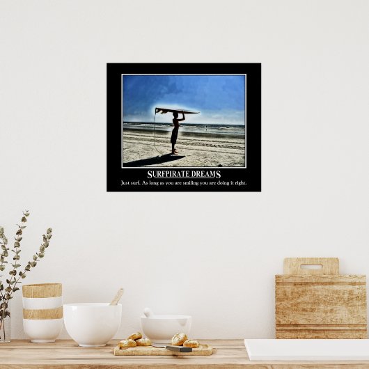 surfaardromen poster (Keuken)