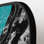 Surface Current – Abstract Flow & Structure Carbon Pickleball Paddle (Links Detail)