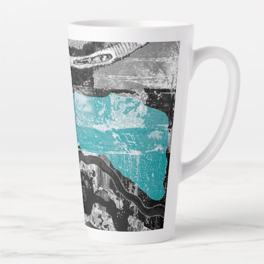 Surface Current – Abstract Flow & Structure Combo Latte Mok (Rechts)