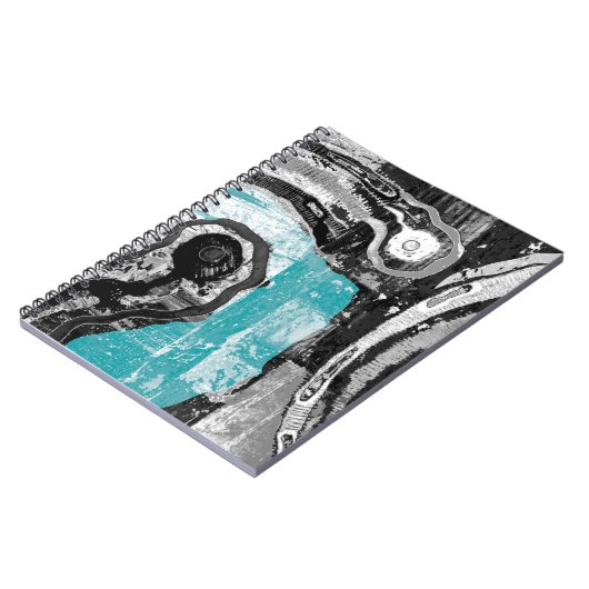 Surface Current – Abstract Flow & Structure Spiral Notitieboek (Linkerzijde)