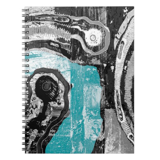 Surface Current – Abstract Flow & Structure Spiral Notitieboek (Voorkant)