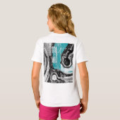 Surface Current – Abstract Flow & Structure T-shir T-shirt (Achterkant volledig)