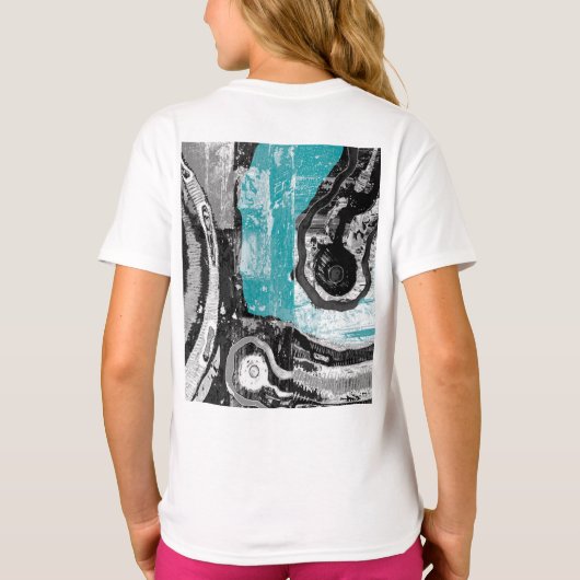 Surface Current – Abstract Flow & Structure T-shir T-shirt (Achterkant)