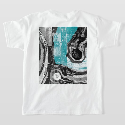 Surface Current – Abstract Flow & Structure T-shir T-shirt (Laag Achter)
