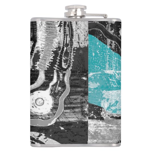 Surface Current – Abstract Flow & Structure Vinyl  Heupfles (Achterkant)