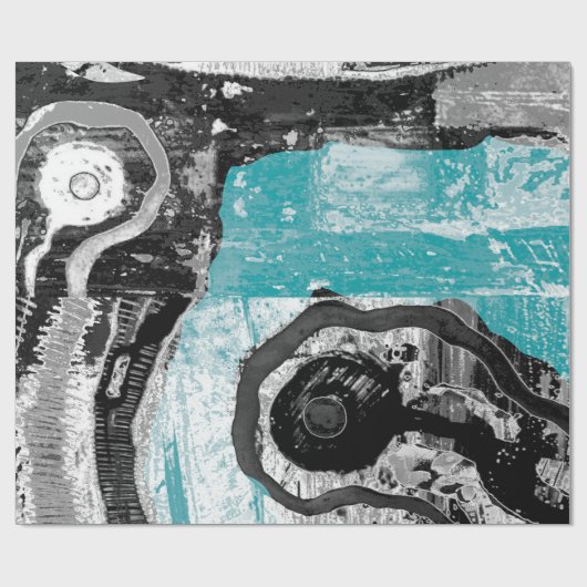 Surface Current – Abstract Flow & Structure Wrappi Cadeaupapier (Vlak)