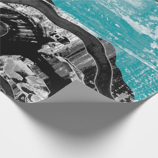 Surface Current – Abstract Flow & Structure Wrappi Cadeaupapier (Hoek)