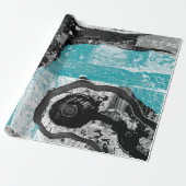 Surface Current – Abstract Flow & Structure Wrappi Cadeaupapier (Uitgerold)