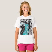 Surface Current – Abstracte Stroom & Structuur T-s T-shirt (Voorkant volledig)