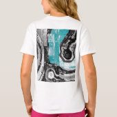 Surface Current – Abstracte Stroom & Structuur T-s T-shirt (Achterkant)