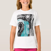 Surface Current – Abstracte Stroom & Structuur T-s T-shirt (Voorkant)