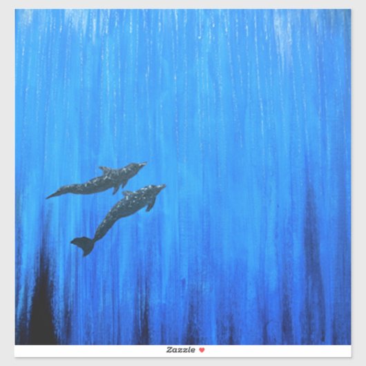 Surface dolphins #1 sticker (Vel)