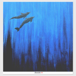 Surface dolphins #2 sticker
