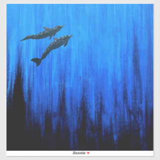 Surface dolphins #2 sticker
