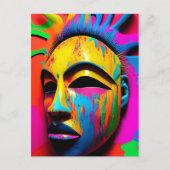 Surface Face Ken Gage Surrealist Briefkaart (Voorkant)