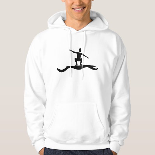 Surfafbeelding - zwart hoodie (Voorkant)