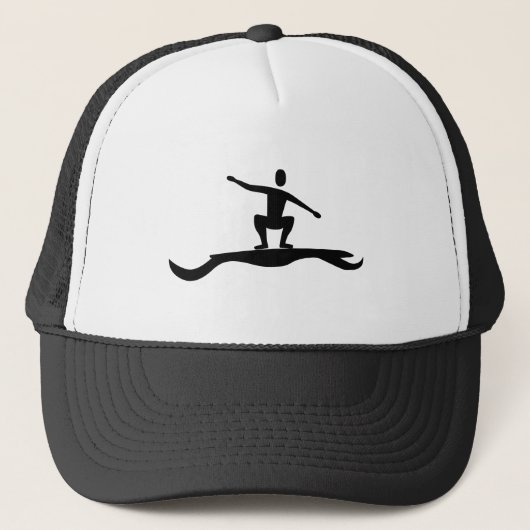 Surfafbeelding - zwart trucker pet (Voorkant)