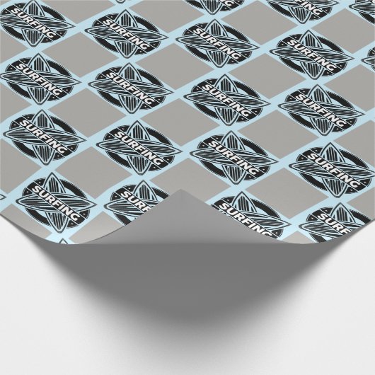 Surfbadge Pattern Cadeaupapier (Hoek)