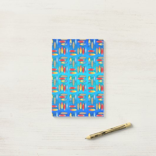 Surfboads Post-it® Notes (Op bureau)