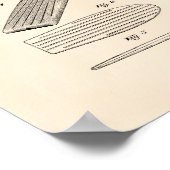 Surfboard 1958 Patent Art Old Peper Poster (Hoek)