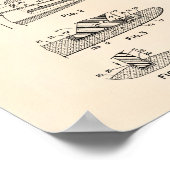 Surfboard 1969 Patent Art Old Peper Poster (Hoek)