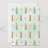 Surfboard Baby aan boord van het Baby shower Kaart (Achterkant)