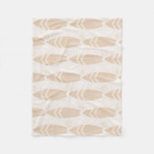 Surfboard Beach Baby Neutral Fleece Deken (Voorkant)