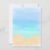 Surfboard Beach Baby Sip en zie douchefeest Kaart (Achterkant)