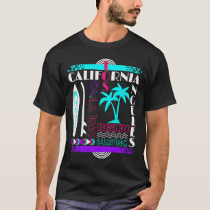 Surfboard Beach California Retro Surfing Windsurfi T-shirt
