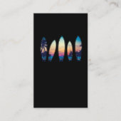  Surfboard Beach Classic Hawaii Surfing Visitekaartje (Voorkant)