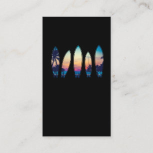  Surfboard Beach Classic Hawaii Surfing Visitekaartje