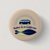 Surfboard en Camper California Ronde Button 3,2 Cm (Voorkant)