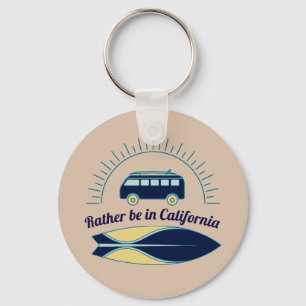 Surfboard en Camper California Sleutelhanger