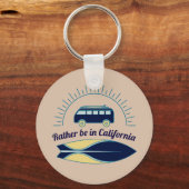 Surfboard en Camper California Sleutelhanger (Voorkant)