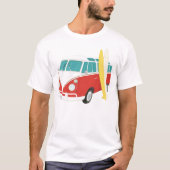 Surfboard en Combi Van Mannen T-shirt (Voorkant)