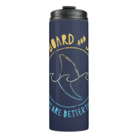 Surfboard en Shark Funny Summer Beach Vacking T