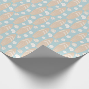 Surfboard en Shell Pattern Wrapping Paper Cadeaupapier