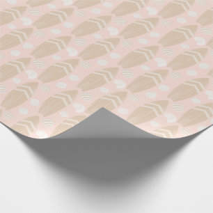 Surfboard en Shell Pattern Wrapping Paper Cadeaupapier