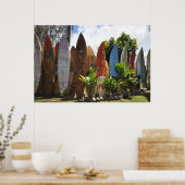 Surfboard Fence Maui, HI Poster (Keuken)