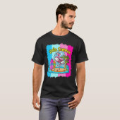 Surfboard Hallo Summer Flamingo Funny Beach Summer T-shirt (Voorkant volledig)