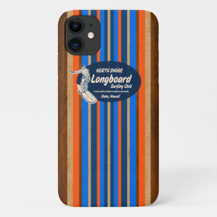 Surfboard Hawaiian Stripes Royal Blue Case-Mate iPhone Case