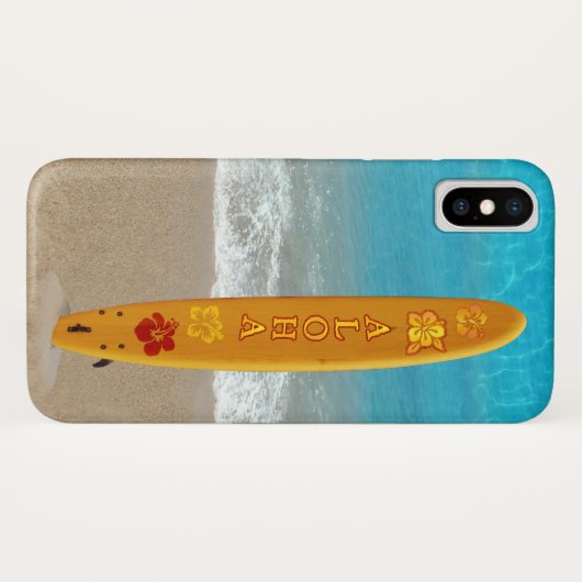 Surfboard iPhone Case (Achterkant (horizontaal))