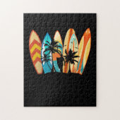 Surfboard Klassieke Retro Legpuzzel (Verticaal)