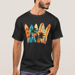 Surfboard  Klassieke Retro T-shirt