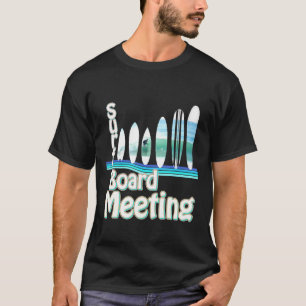Surfboard Meeting Wave Board-vormen T-shirt