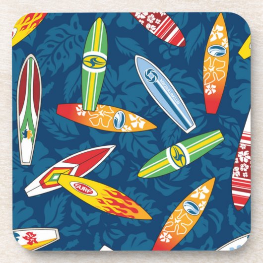 Surfboard Novelty Summer | Set Onderzetter surfpla (Voorkant)